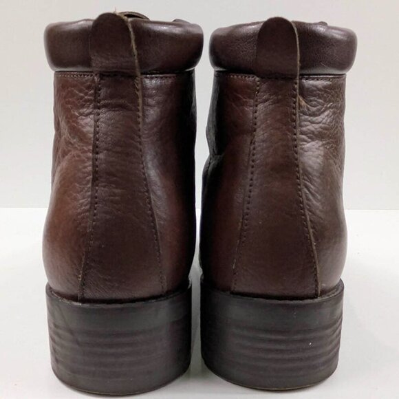 Danexx Stanford Ankle Boot Womens 5.5M Brown Leather Lace Up Bootie Active - Picture 3 of 6